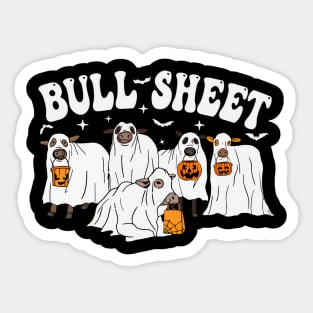 Groovy This Is Bull Sheet -  Cow Halloween Sticker